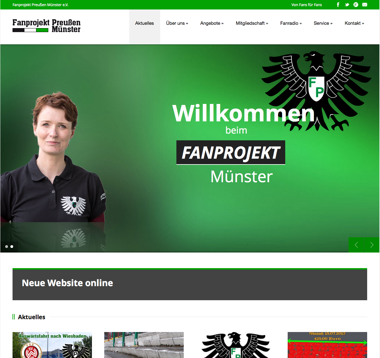 Preußen Fanprojekt Mit Neuer Website Und Neuer App Fanprojekt Preußen Münster Ev 